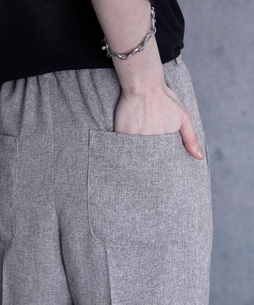 SERACE(セラス)の「【SERACE】Loose wide straight tweed slacks / ルーズワイドストレートツイードスラックス(スラックス・メンズ・グレー/ブラック・S/M/L)」の13枚目の写真