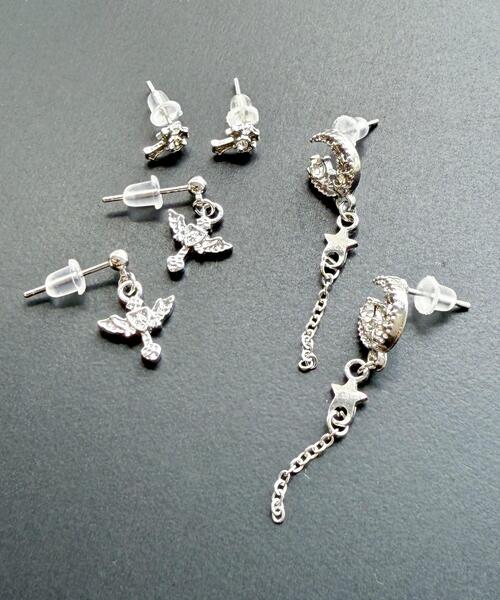 WEGO（ウィゴー）の「WEGO/【6個セット】ピアス（ピアス（両耳用）・レディース・その他5/その他3/その他4/その他1/その他2・FREE）」の2枚目の写真