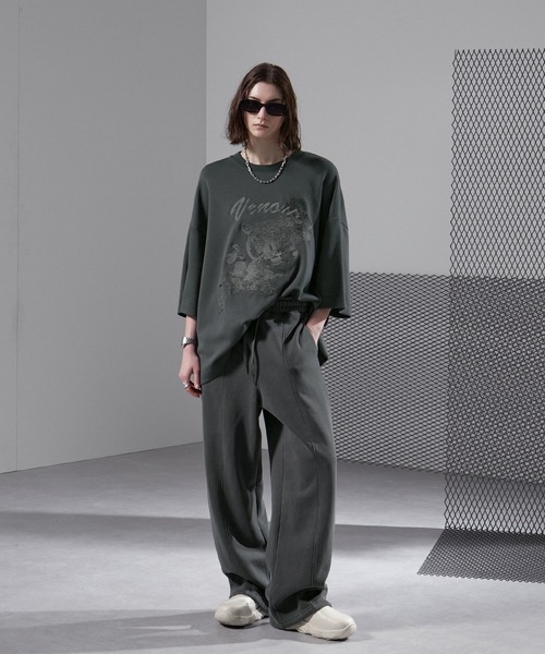 ENDER PRODUCTS(エンダープロダクツ)の「タイガー刺繍 ビッグシルエットクルーネックTシャツ【ENDER PRODUCTS/エンダープロダクツ】(Tシャツ/カットソー・メンズ・オフホワイト/ダークブラウン/スミクロ/ブラック・M/L)」の18枚目の写真