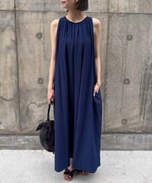 audrey and john wad | ネックタックアメスリフレアワンピース(ワンピース)