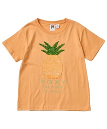 ROXY（ロキシー）の「MINI ISLAND VIBES /ロキシーキッズスパンコール半袖Tシャツ（Tシャツ/カットソー）」