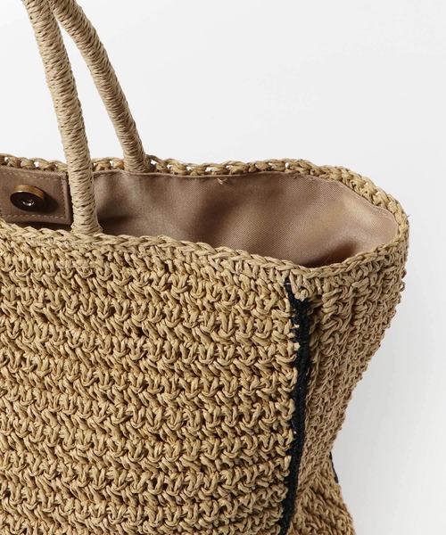 URBAN RESEARCH DOORS（アーバンリサーチドアーズ）の「ペーパートートバッグ（トートバッグ・レディース・ブラック/ベージュ・ONE）」の14枚目の写真