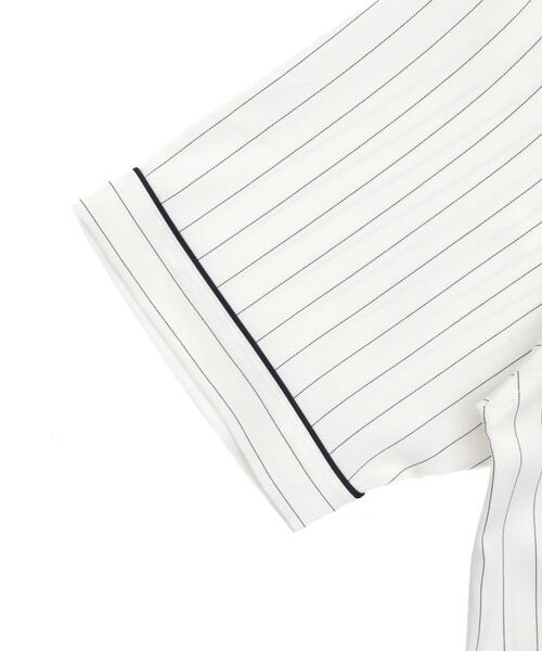 WEGO（ウィゴー）の「WEGO/ベースボールシャツ（シャツ/ブラウス・メンズ・ホワイト/ブラック・MEDIUM/LARGE）」の3枚目の写真