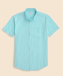 ストレッチコットン シアサッカー ショートスリーブ カジュアルシャツ Regular Fit