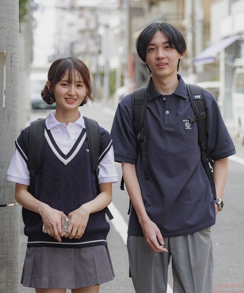 GLOBAL WORK（グローバルワーク）の「ayロゴ刺繍ポロシャツ/AND YUA ANY/452259（ポロシャツ・キッズ・ネイビー/サックスブルー/オフホワイト・FREE）」の10枚目の写真