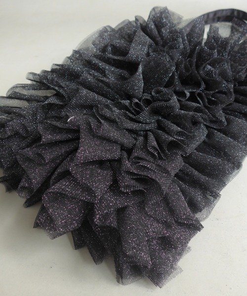 et.UNiVER(エトユニベール)の「Ruffle Bloom Tote(トートバッグ・レディース・ベージュ/ブラック・FREE)」の7枚目の写真
