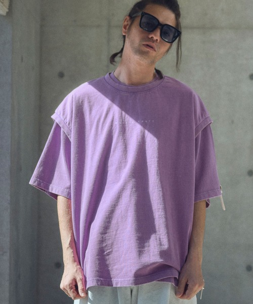 ADAM PATEK（アダムパテック）の「ADAMPATEK/paranoid sleeveless/パラノイドプリントノースリーブ(AP2514024)（Tシャツ/カットソー・レディース・パープル/ブラック/ホワイト・1/2）」の19枚目の写真
