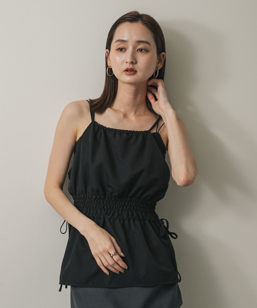 SENSE OF PLACE by URBAN RESEARCH（センスオブプレイスバイアーバンリサーチ）の「ホルターネックキャミトップ（キャミソール・レディース・チャコールグレー/ベージュ/ブラック・ONE）」の4枚目の写真