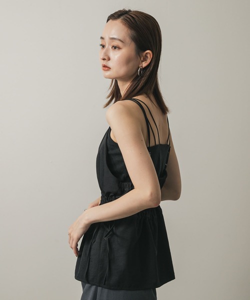 SENSE OF PLACE by URBAN RESEARCH（センスオブプレイスバイアーバンリサーチ）の「ホルターネックキャミトップ（キャミソール・レディース・チャコールグレー/ベージュ/ブラック・ONE）」の5枚目の写真