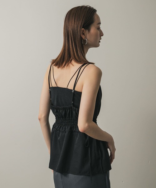 SENSE OF PLACE by URBAN RESEARCH（センスオブプレイスバイアーバンリサーチ）の「ホルターネックキャミトップ（キャミソール・レディース・チャコールグレー/ベージュ/ブラック・ONE）」の6枚目の写真