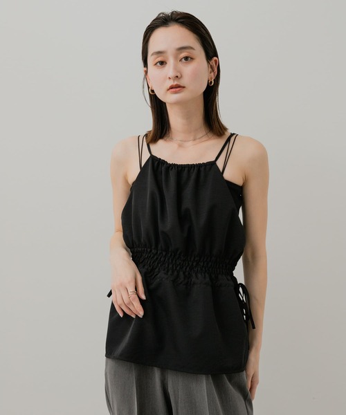 SENSE OF PLACE by URBAN RESEARCH（センスオブプレイスバイアーバンリサーチ）の「ホルターネックキャミトップ（キャミソール・レディース・チャコールグレー/ベージュ/ブラック・ONE）」の10枚目の写真