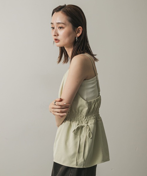 SENSE OF PLACE by URBAN RESEARCH（センスオブプレイスバイアーバンリサーチ）の「ホルターネックキャミトップ（キャミソール・レディース・チャコールグレー/ベージュ/ブラック・ONE）」の17枚目の写真