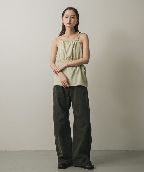 SENSE OF PLACE by URBAN RESEARCH（センスオブプレイスバイアーバンリサーチ）の「ホルターネックキャミトップ（キャミソール・レディース・チャコールグレー/ベージュ/ブラック・ONE）」の19枚目の写真