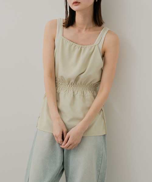 SENSE OF PLACE by URBAN RESEARCH（センスオブプレイスバイアーバンリサーチ）の「ホルターネックキャミトップ（キャミソール・レディース・チャコールグレー/ベージュ/ブラック・ONE）」の22枚目の写真