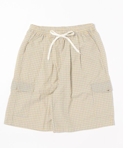 CORISCO(コリスコ)の「シアサッカーギンガムチェック ワイドカーゴハーフパンツ(M1)(その他パンツ・メンズ・グリーン/ブルー/オレンジ・X-LARGE/LARGE/MEDIUM)」の13枚目の写真