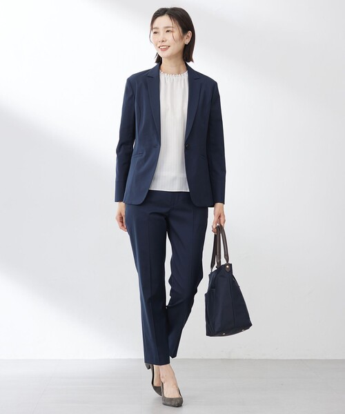 セール】【洗える】シアーストライプ＆チェック ブラウスライク