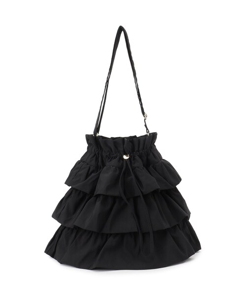 grove(グローブ)の「【晴れの日も雨の日も】撥水ティアードドロストショルダー(ショルダーバッグ・レディース・ダークグレー/アイボリー/ブラック・00)」の12枚目の写真