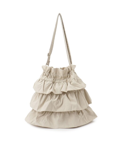 grove(グローブ)の「【晴れの日も雨の日も】撥水ティアードドロストショルダー(ショルダーバッグ・レディース・ダークグレー/アイボリー/ブラック・00)」の15枚目の写真