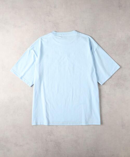 CAMP7(キャンプセブン)の「CAMP7(キャンプ7)ロゴ刺繍胸ポケットTシャツ(Tシャツ/カットソー・メンズ・サックスブルー/ブラック/ホワイト/ベージュ・M/L/XL)」の20枚目の写真