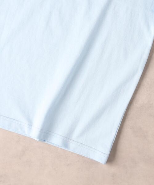 CAMP7(キャンプセブン)の「CAMP7(キャンプ7)ロゴ刺繍胸ポケットTシャツ(Tシャツ/カットソー・メンズ・サックスブルー/ブラック/ホワイト/ベージュ・M/L/XL)」の21枚目の写真