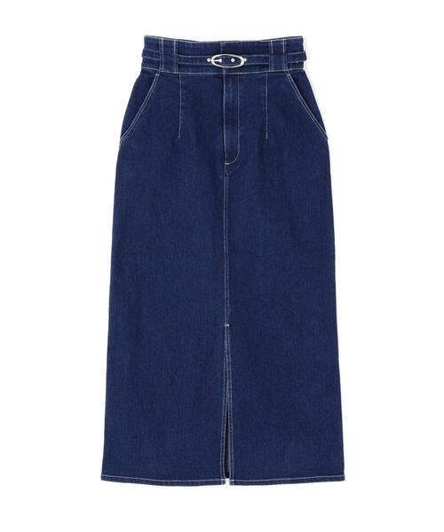 NATURAL BEAUTY BASIC（ナチュラルビューティーベーシック）の「◇ベルテッドデニムスカート（デニムスカート・レディース・ネイビー/ブルー・P/S/MEDIUM）」の12枚目の写真