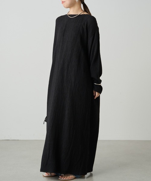 即納Loungedressラウンジドレス　リラックスカットワンピース　ブラウン 即納Loungedressラウンジドレス リラックスカットワンピース