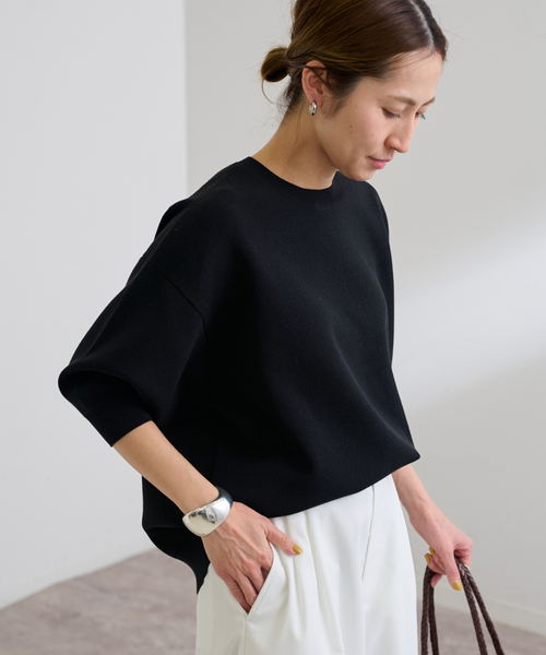 FRAMeWORK ウォッシャブルスムースプルオーバー フレームワーク FRAMeWORK ≪一部カラーWEB限定・追加