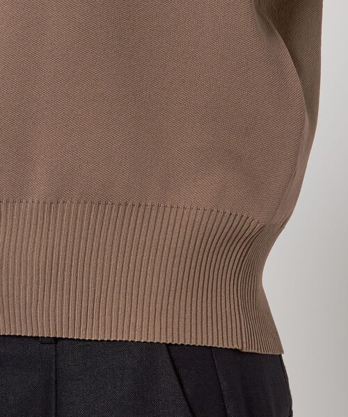 green label relaxing（グリーンレーベルリラクシング）の「襟レース 2WAY 5分袖 プルオーバー ニット  -ウォッシャブル-（ニット/セーター・レディース・ライトグレー/ネイビー/ベージュ・FREE）」の21枚目の写真