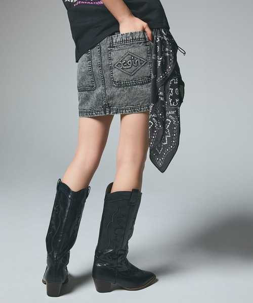 セール】DENIM EASY MINI SKIRT（デニムスカート）｜X-girl（エックス