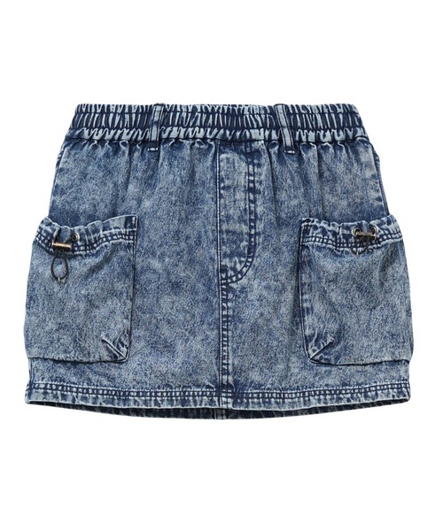 GLOWNY デニムミニスカートXS マイクロミニ デニムスカート キラキラぎゃるCAP sold out 中がパンツ