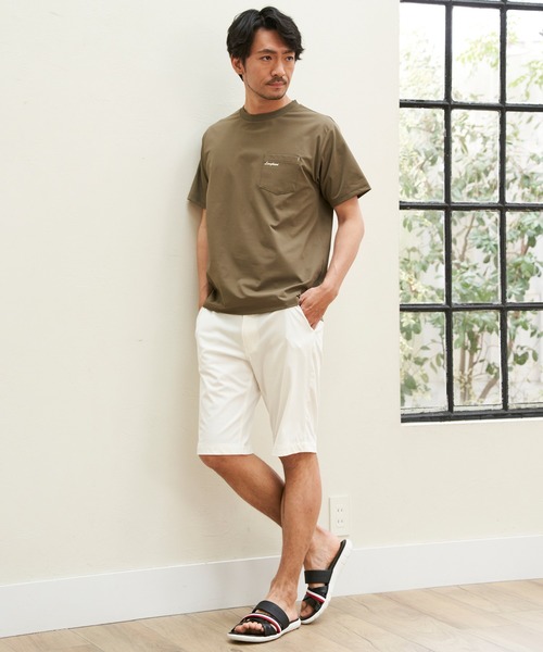 ikka（イッカ）の「【接触冷感】GOKU楽パンツ EASY STRETCH 冷感5Pショート（その他パンツ・メンズ・ネイビー/ベージュ/ホワイト/ブラック/ダークオリーブ・S/M/L/XL）」の6枚目の写真