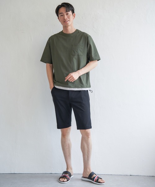 ikka（イッカ）の「【接触冷感】GOKU楽パンツ EASY STRETCH 冷感5Pショート（その他パンツ・メンズ・ネイビー/ベージュ/ホワイト/ブラック/ダークオリーブ・S/M/L/XL）」の14枚目の写真