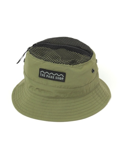 THE PARK SHOP（ザパークショップ）の「【THE PARK SHOP(ザ パーク ショップ)】ボールパークポケットハット(KIDS)（ハット・キッズ・ブラック/オリーブ/ネイビー・FREE）」の3枚目の写真