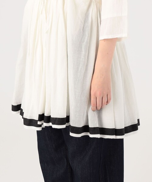 カディアンドコー　Khadi and Co NEELEM ギャザーチュニック KHADI & CO（カディアンドコー）の「Khadi and Co NEELEM