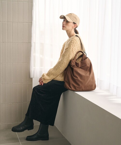 BEAUTY&YOUTH UNITED ARROWS(ビューティーアンドユースユナイテッドアローズ)の「パーテーション ビッグ トートバッグ -2WAY-(トートバッグ・レディース・モカ/ブラック/オリーブ・FREE)」の5枚目の写真