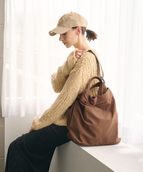 BEAUTY&YOUTH UNITED ARROWS（ビューティーアンドユースユナイテッドアローズ）の「パーテーション ビッグ トートバッグ  -2WAY-（トートバッグ・レディース・モカ/ブラック/オリーブ・FREE）」の4枚目の写真
