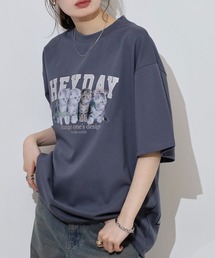 FUNALIVE（ファンアライブ）の「猫プリントTシャツ（Tシャツ/カットソー）」