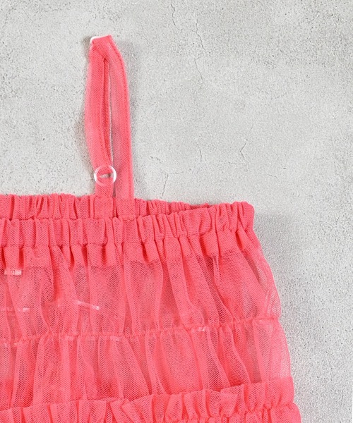 MARKEY'S（マーキーズ）の「チュールフリルワンピース（ワンピース・キッズ・ブラック/ホワイト/ピンク/ライトグリーン・S/M/L/LL）」の16枚目の写真