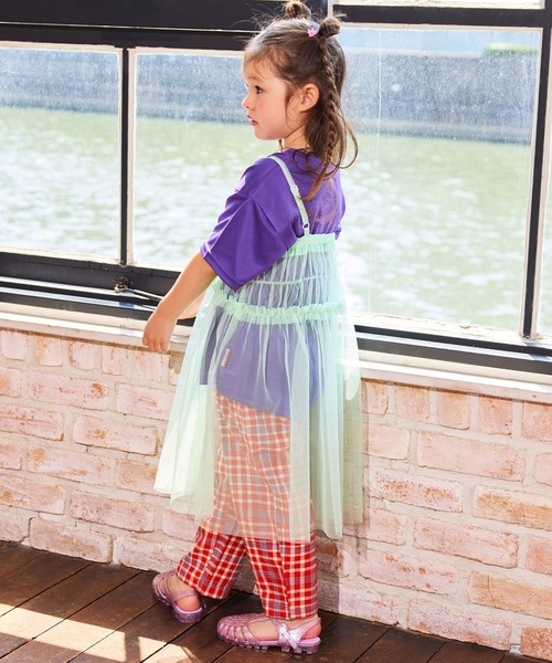 MARKEY'S（マーキーズ）の「チュールフリルワンピース（ワンピース・キッズ・ブラック/ホワイト/ピンク/ライトグリーン・S/M/L/LL）」の14枚目の写真