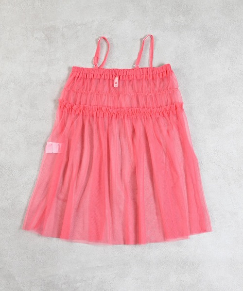 MARKEY'S（マーキーズ）の「チュールフリルワンピース（ワンピース・キッズ・ブラック/ホワイト/ピンク/ライトグリーン・S/M/L/LL）」の21枚目の写真