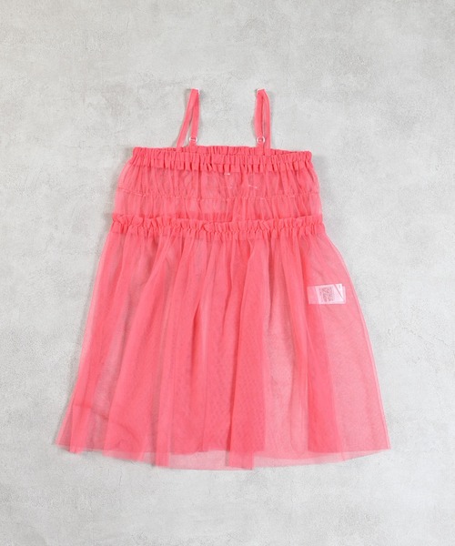 MARKEY'S（マーキーズ）の「チュールフリルワンピース（ワンピース・キッズ・ブラック/ホワイト/ピンク/ライトグリーン・S/M/L/LL）」の5枚目の写真