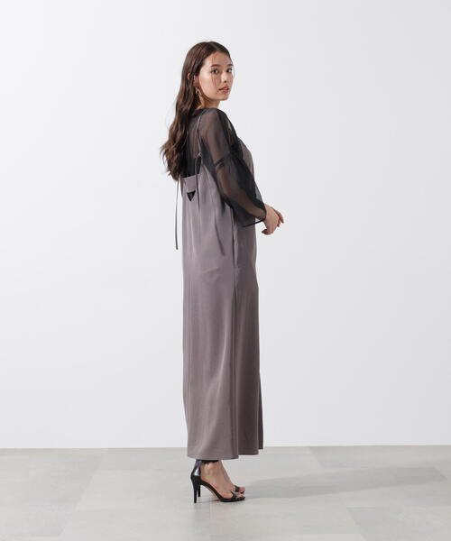 【BAON】23SS★ [BAON] Pinky Pocket Suspender Long One Piece ◇バックベルトキャミワンピース（ワンピース）｜PINKY&DIANNE