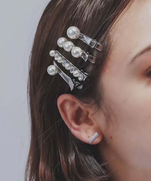 JenniferBehr ヘアーアクセサリー パール ヘアピン ２個セット ヘアピン Jennifer behr(ジェニファーベア) アクセサリー