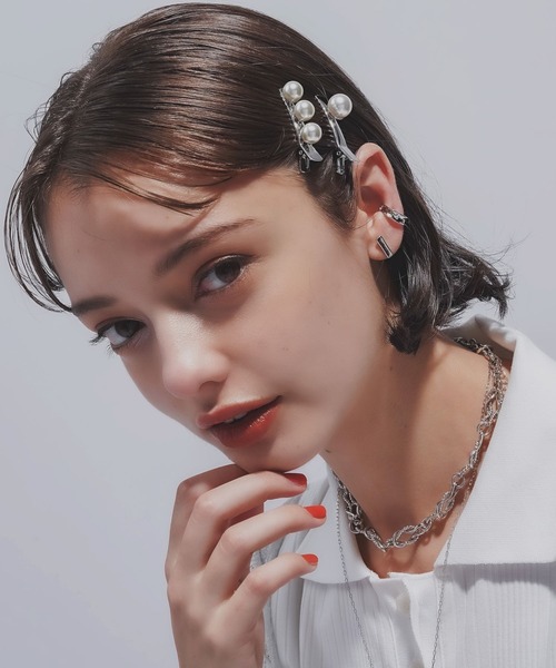 HARE(ハレ)の「パールヘアピン4セット(HARE)(ヘアピン・レディース・シルバー・FREE)」の5枚目の写真