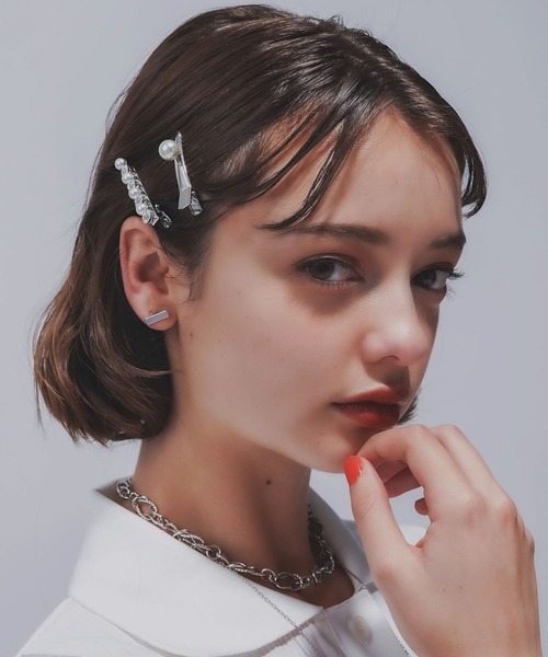 HARE(ハレ)の「パールヘアピン4セット(HARE)(ヘアピン・レディース・シルバー・FREE)」の6枚目の写真