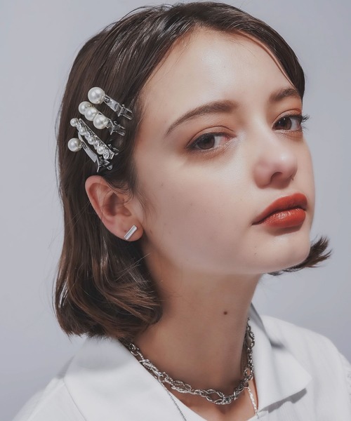 HARE(ハレ)の「パールヘアピン4セット(HARE)(ヘアピン・レディース・シルバー・FREE)」の9枚目の写真