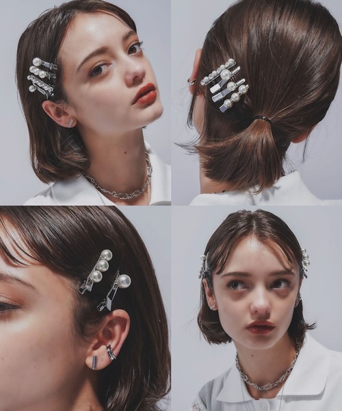 HARE(ハレ)の「パールヘアピン4セット(HARE)(ヘアピン・レディース・シルバー・FREE)」の20枚目の写真
