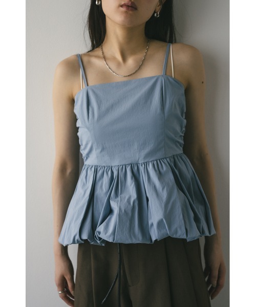 STYLEMIXER（スタイルミキサー）の「ペプラムキャミトップ（シャツ/ブラウス・レディース・ホワイト/ブラック/サックスブルー・SMALL/MEDIUM）」の3枚目の写真