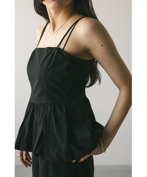 STYLEMIXER（スタイルミキサー）の「ペプラムキャミトップ（シャツ/ブラウス・レディース・ホワイト/ブラック/サックスブルー・SMALL/MEDIUM）」の16枚目の写真