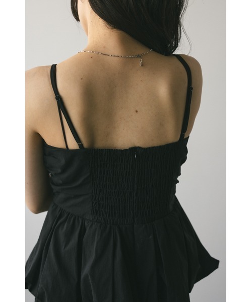 STYLEMIXER（スタイルミキサー）の「ペプラムキャミトップ（シャツ/ブラウス・レディース・ホワイト/ブラック/サックスブルー・SMALL/MEDIUM）」の15枚目の写真